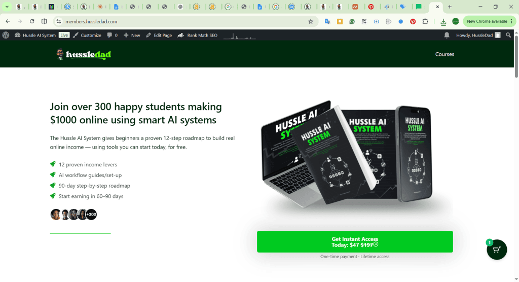 hussle ai sysem course page
